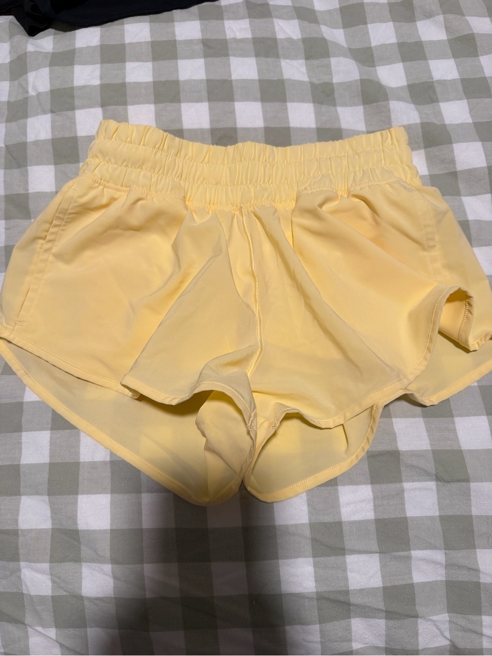 aerie Soft Yellow Athletic Shorts